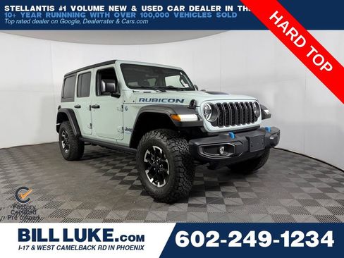 Certified 2024 Jeep Wrangler Unlimited Rubicon 4xe w/ Safety Group AWD/4WD image 1