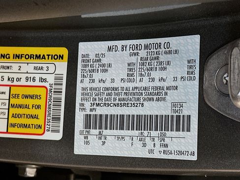 Used 2025 Ford Bronco Sport Outer Banks w/ Outer Banks Tech Package+ AWD/4WD image 12