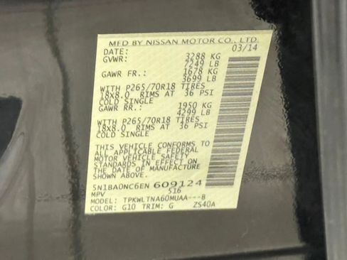 Used 2014 Nissan Armada SV AWD/4WD image 43