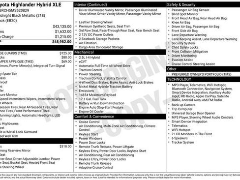 Used 2021 Toyota Highlander XLE AWD/4WD image 6