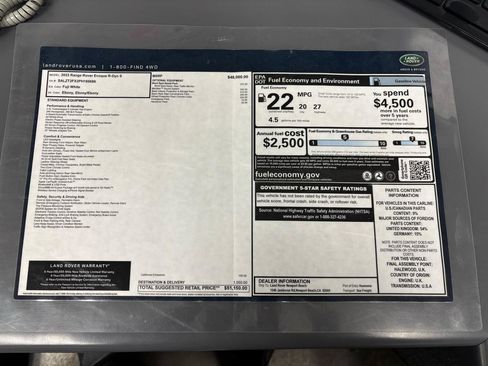 Used 2023 Land Rover Range Rover Evoque R-Dynamic S image 35