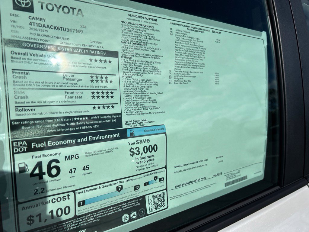 New 2026 Toyota Camry XSE w/ Premium Plus Package FWD image 30