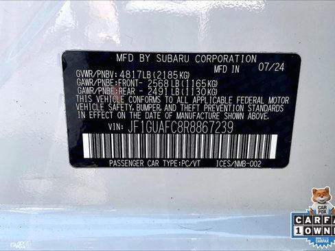 Certified 2024 Subaru Impreza 2.0i Sport image 32