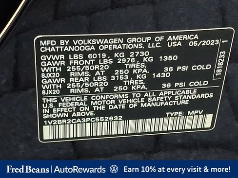 Certified 2023 Volkswagen Atlas SEL AWD/4WD image 34