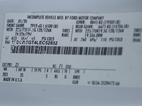 Used 2020 Ford F550 2WD Crew Cab Super Duty w/ XLT Value Package image 54