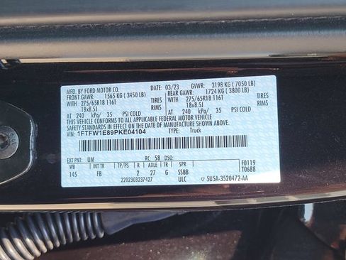 Certified 2023 Ford F150 XLT w/ Equipment Group 302A High AWD/4WD image 16