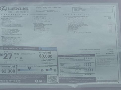 New 2026 Lexus TX 500h AWD image 29