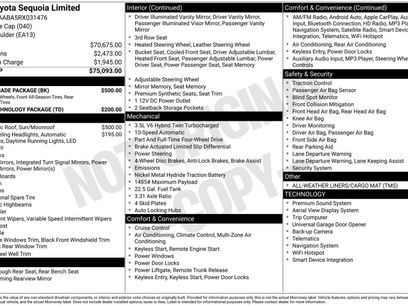 Used 2024 Toyota Sequoia Limited w/ Nightshade Package