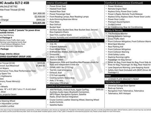 Used 2018 GMC Acadia SLT image 2