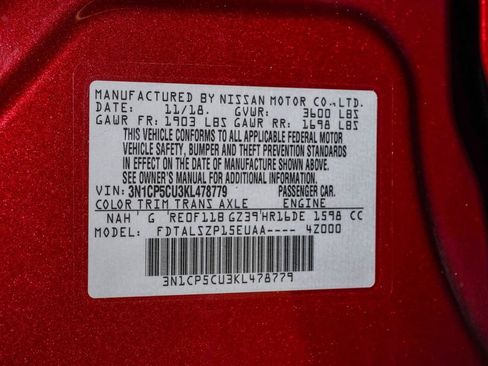 Used 2019 Nissan Kicks SV FWD image 30