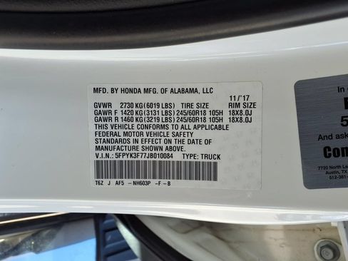 Used 2018 Honda Ridgeline RTL-E image 14