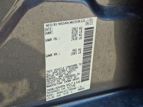 Certified 2023 Nissan Altima 2.5 SV w/ SV Premium Package FWD image 31