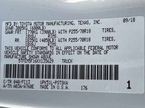 Used 2019 Toyota Tundra SR5 w/ SR5 Upgrade Package RWD image 30
