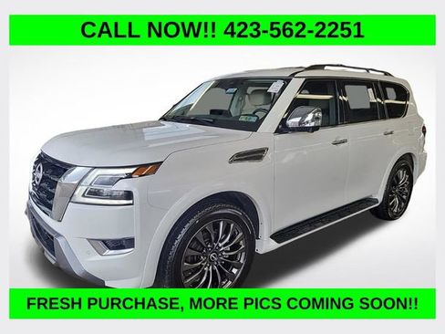 Used 2023 Nissan Armada Platinum w/ Captain's Chairs Package image 1