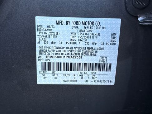 Used 2023 Ford Explorer XLT AWD/4WD image 23