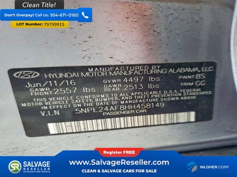 Used 2017 Hyundai Sonata SE image 16