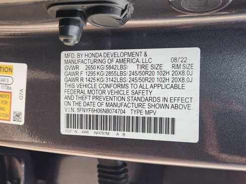 Used 2022 Honda Pilot Elite image 35