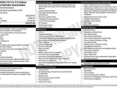 Used 2025 MAZDA CX-5 Carbon Edition image 13