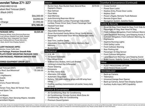 Used 2024 Chevrolet Tahoe Z71 w/ Luxury Package image 40