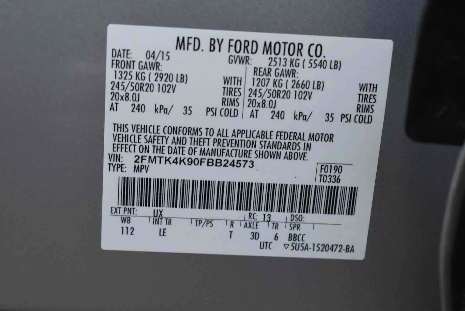 Used 2015 Ford Edge Titanium w/ Technology Package AWD/4WD image 68