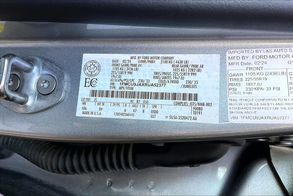 Used 2024 Ford Escape Platinum AWD/4WD image 36