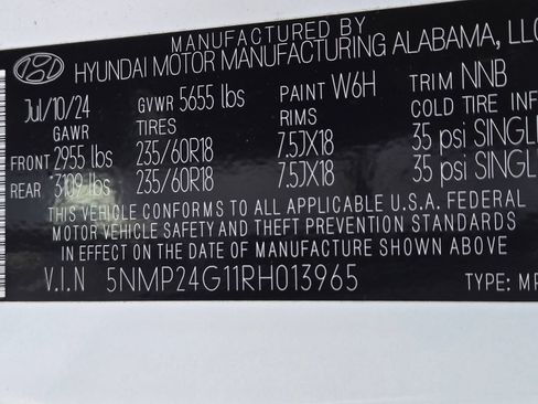 Used 2024 Hyundai Santa Fe SEL FWD image 13