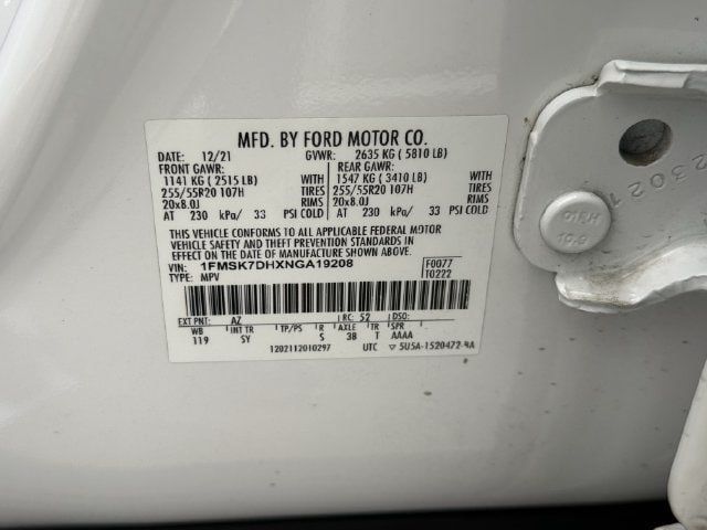 Used 2022 Ford Explorer XLT w/ Equipment Group 202A RWD image 37