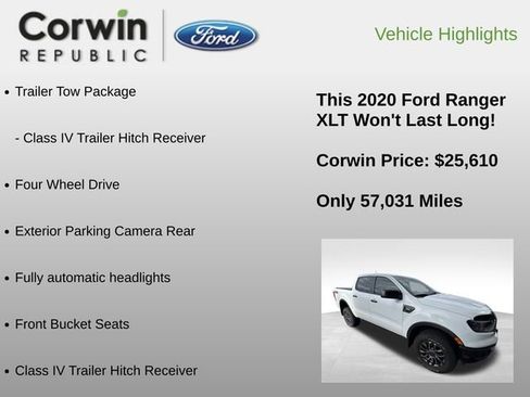 Used 2020 Ford Ranger XLT w/ Equipment Group 302A Luxury image 6