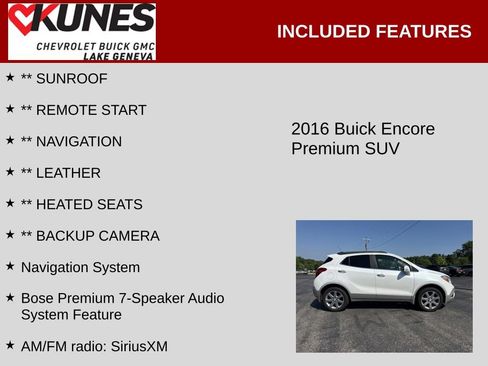 Used 2016 Buick Encore Premium AWD/4WD image 2