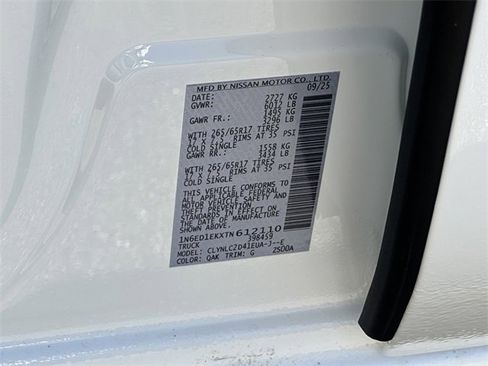 New 2026 Nissan Frontier SV w/ SV Convenience Package image 23