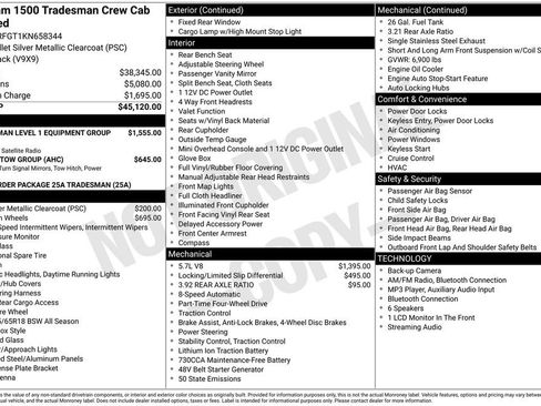 Used 2019 RAM 1500 Tradesman AWD/4WD image 4