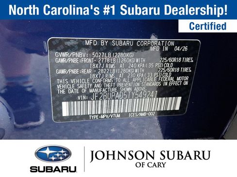 Used 2026 Subaru Outback Premium AWD/4WD image 18