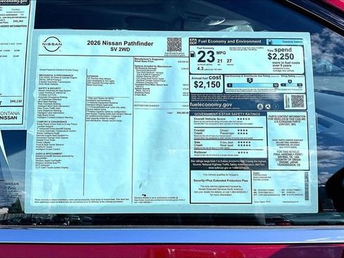 New 2026 Nissan Pathfinder SV image 13