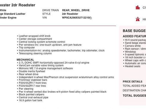 Used 2005 Porsche Boxster RWD image 5