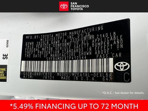 Certified 2026 Toyota Corolla LE w/ LE Premium Package FWD image 38