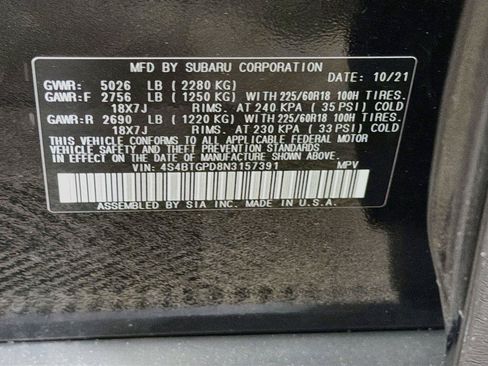 Used 2022 Subaru Outback Touring XT AWD/4WD image 40