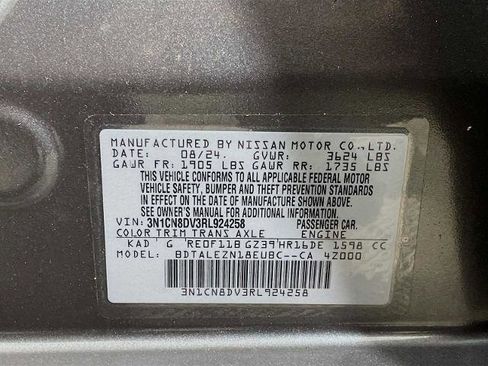 Certified 2024 Nissan Versa S w/ S Plus Package image 29