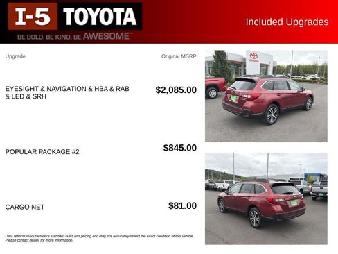 Used 2018 Subaru Outback 2.5i Limited AWD/4WD image 14