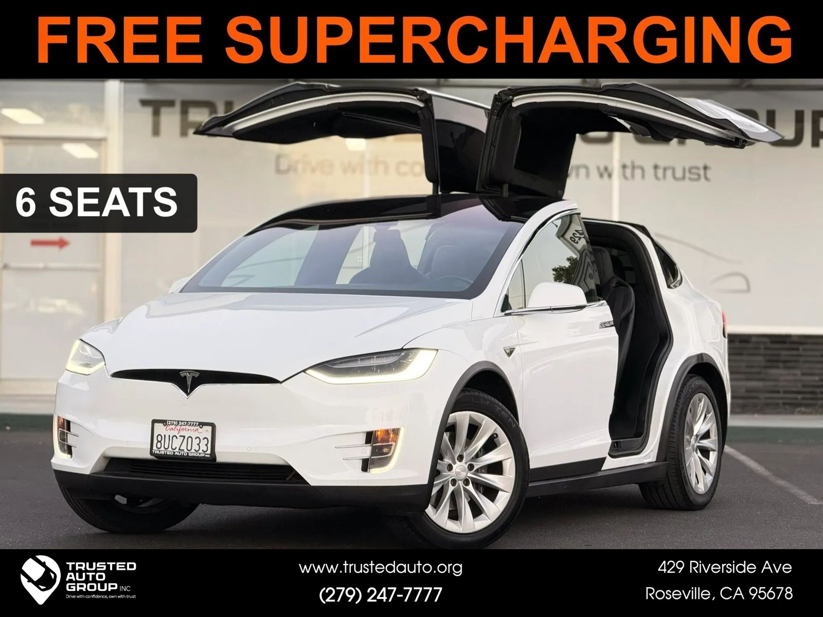 Used 2016 Tesla Model X 75D AWD/4WD image 1