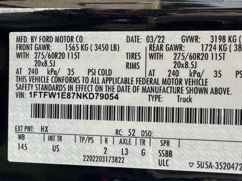Used 2022 Ford F150 XLT w/ Equipment Group 302A High AWD/4WD image 36