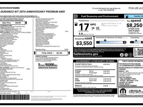 Certified 2025 Dodge Durango R/T image 7