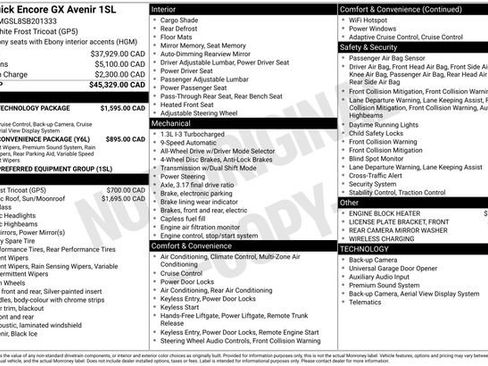 Certified 2025 Buick Encore GX Avenir w/ Avenir Technology Package AWD/4WD image 2