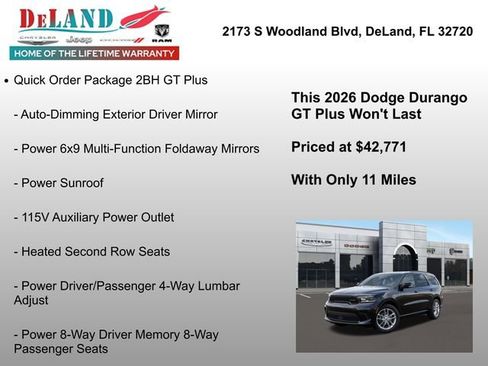 New 2026 Dodge Durango GT image 12