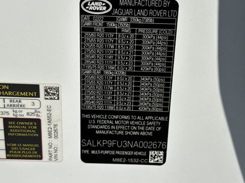 Used 2022 Land Rover Range Rover SE image 36