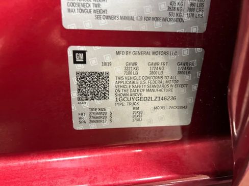 Certified 2020 Chevrolet Silverado 1500 LTZ image 26