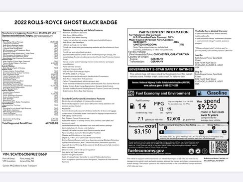 Used 2022 Rolls-Royce Ghost Black Badge image 71