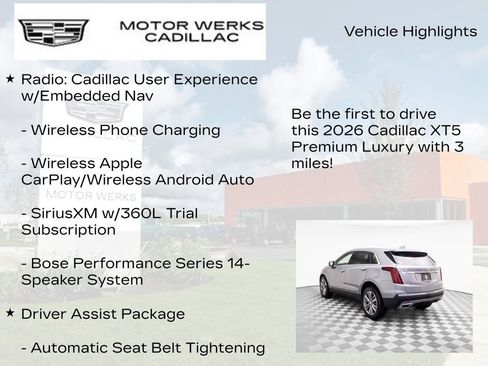 New 2026 Cadillac XT5 Premium Luxury image 13