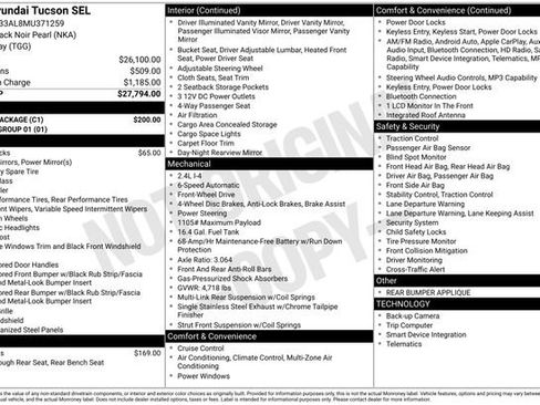 Used 2021 Hyundai Tucson SEL w/ Cargo Package FWD image 13