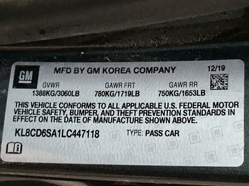 Used 2020 Chevrolet Spark LT image 12