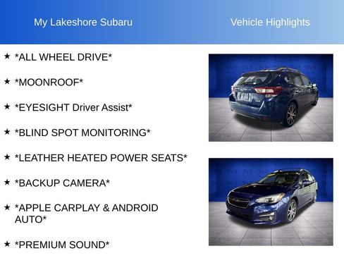 Used 2017 Subaru Impreza 2.0i Limited AWD/4WD image 10